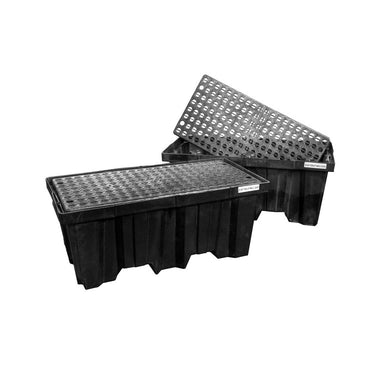 Black Diamond 2-Drum Spillpallet w/Drain